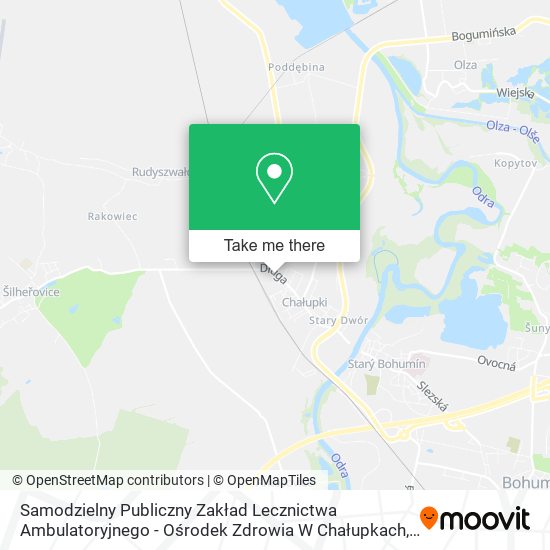 Samodzielny Publiczny Zakład Lecznictwa Ambulatoryjnego - Ośrodek Zdrowia W Chałupkach map