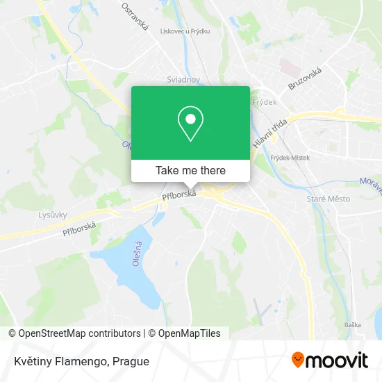 Květiny Flamengo map