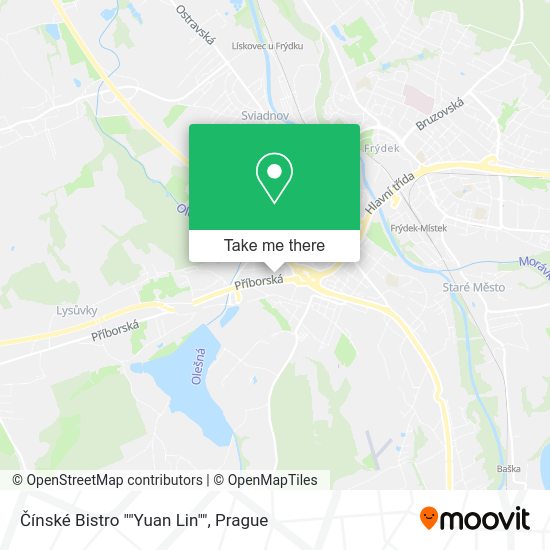 Čínské Bistro ""Yuan Lin"" map