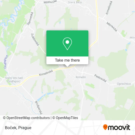 Карта Boček