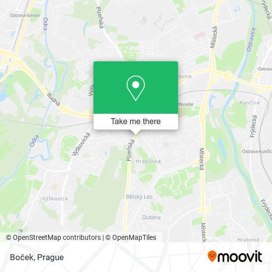 Карта Boček