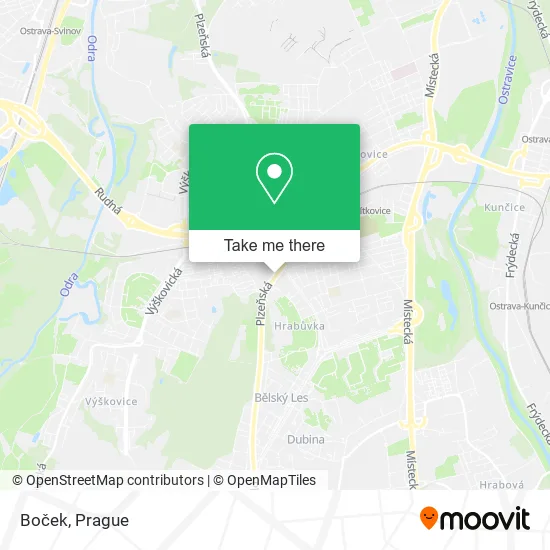 Карта Boček