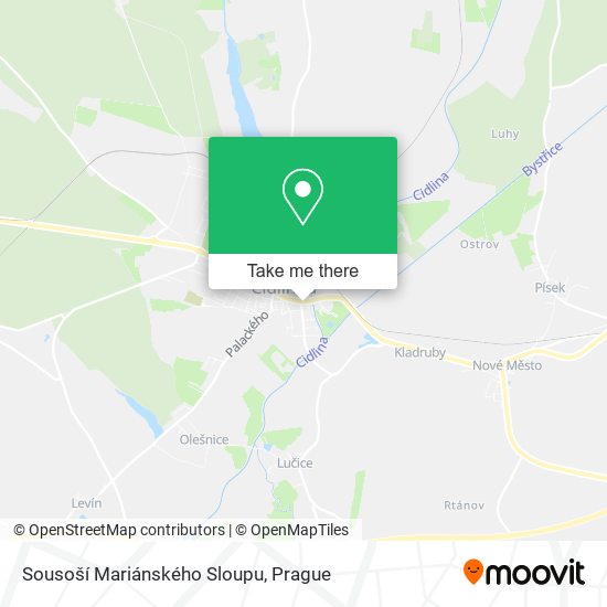 Sousoší Mariánského Sloupu map