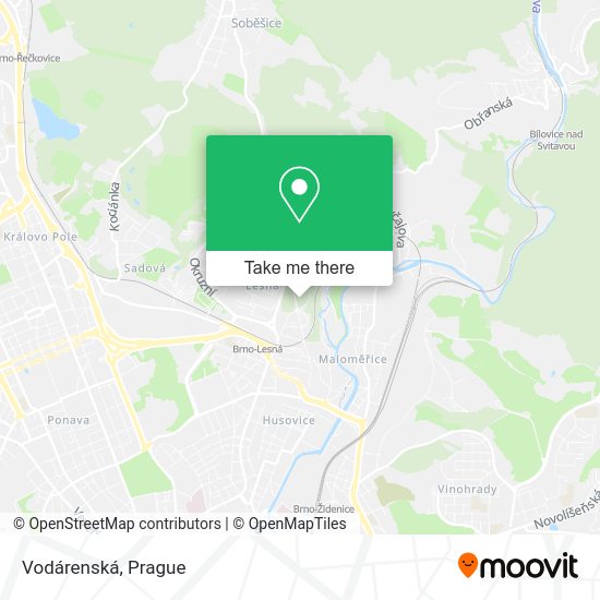 Карта Vodárenská