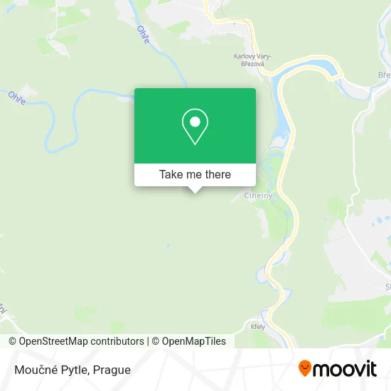 Карта Moučné Pytle