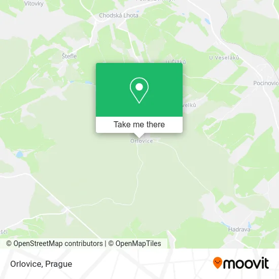 Карта Orlovice