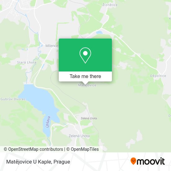 Карта Matějovice U Kaple