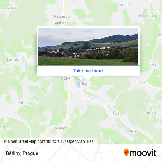 Карта Běšiny