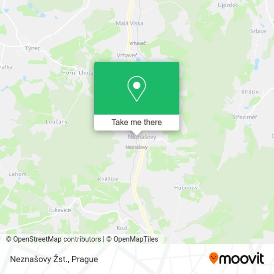 Neznašovy Žst. map