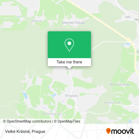Velké Krásné map