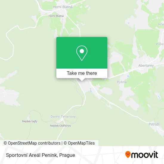 Карта Sportovní Areál Penink