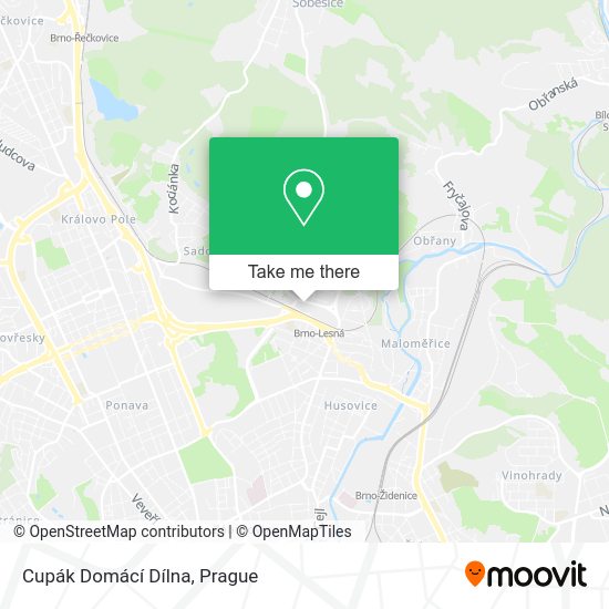Cupák Domácí Dílna map