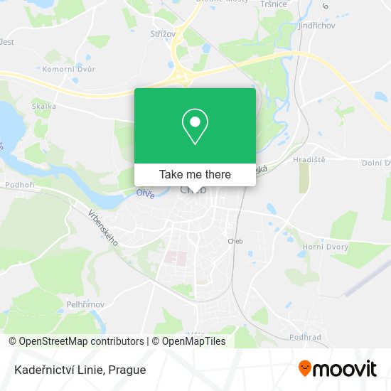 Kadeřnictví Linie map