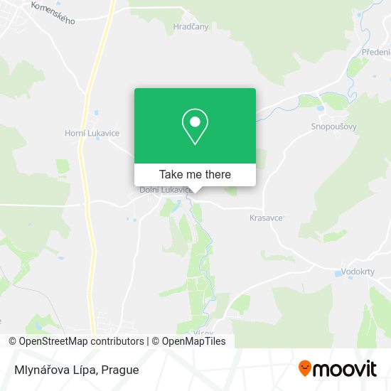 Mlynářova Lípa map