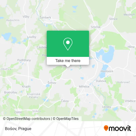 Карта Bošov