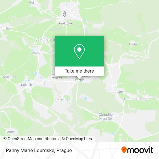 Panny Marie Lourdské map