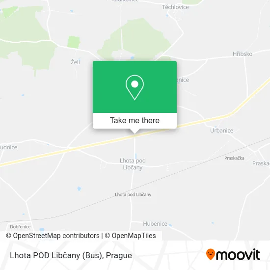 Карта Lhota POD Libčany (Bus)