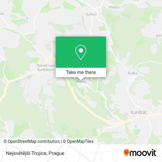 Nejsvětější Trojice map