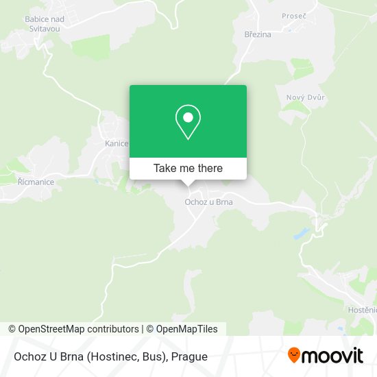 Ochoz U Brna (Hostinec, Bus) map
