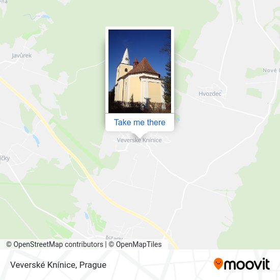 Veverské Knínice map