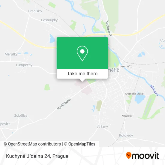 Карта Kuchyně Jídelna 24
