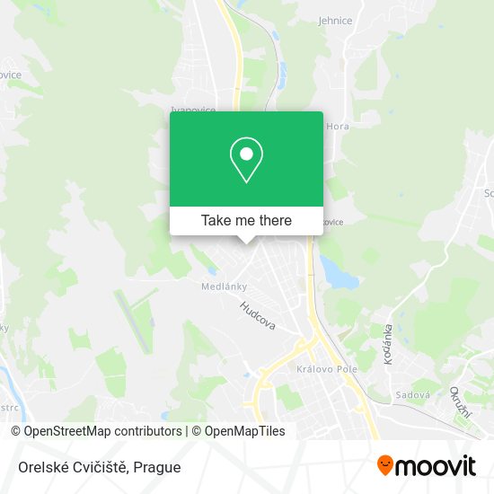 Orelské Cvičiště map