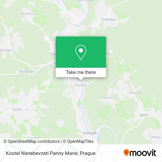 Kostel Nanebevzetí Panny Marie map