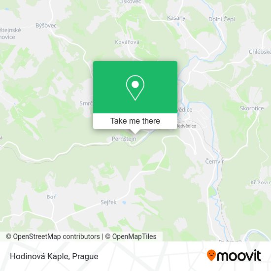 Карта Hodinová Kaple