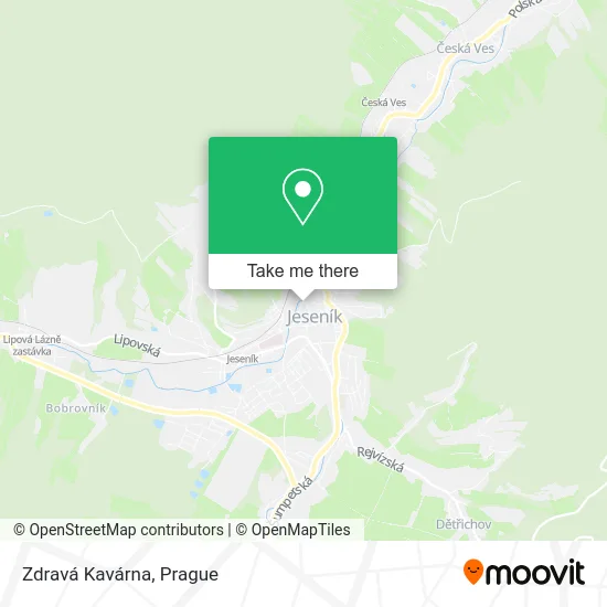 Карта Zdravá Kavárna