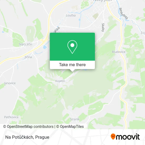 Карта Na Potůčkách