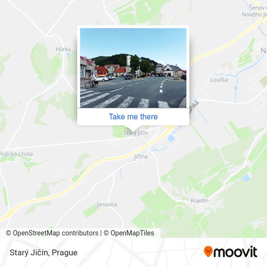 Starý Jičín map