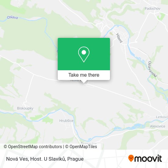 Nová Ves, Host. U Slavíků map
