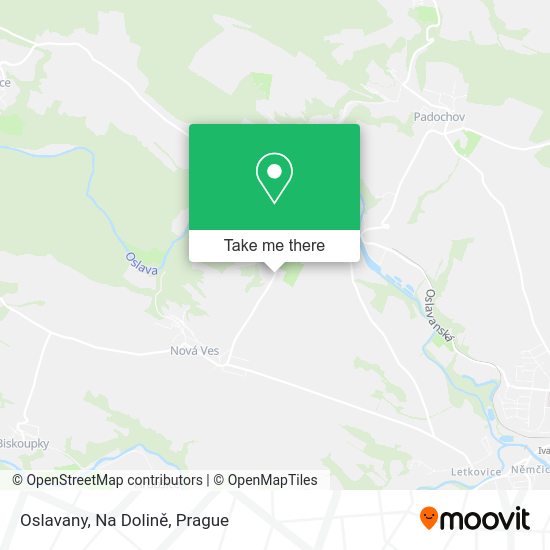 Oslavany, Na Dolině map