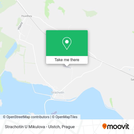 Strachotín U Mikulova - Ulstch map