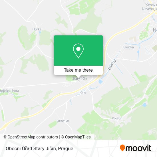 Obecní Úřad Starý Jičín map