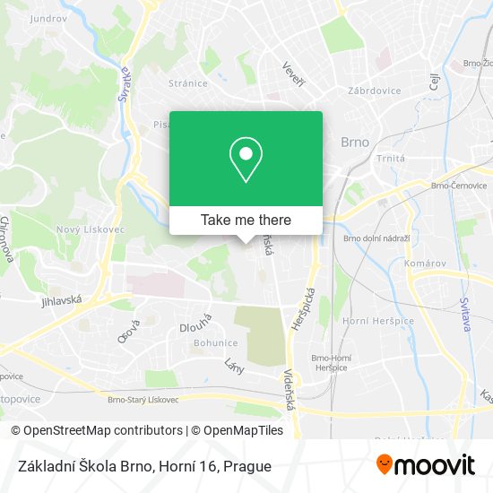 Základní Škola Brno, Horní 16 map