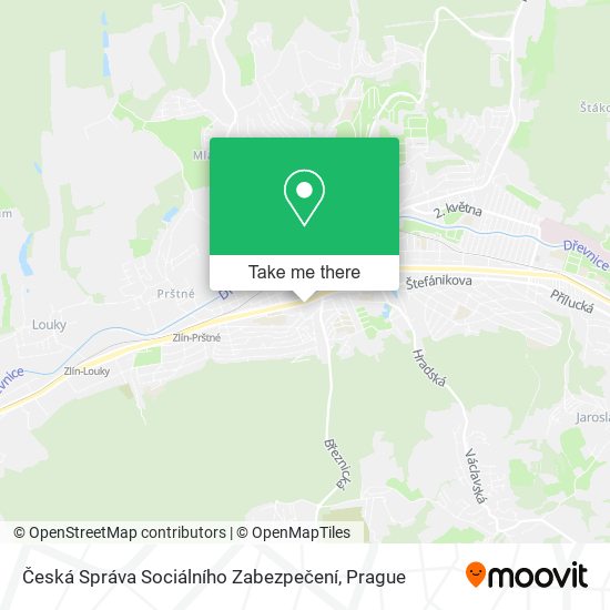 Česká Správa Sociálního Zabezpečení map