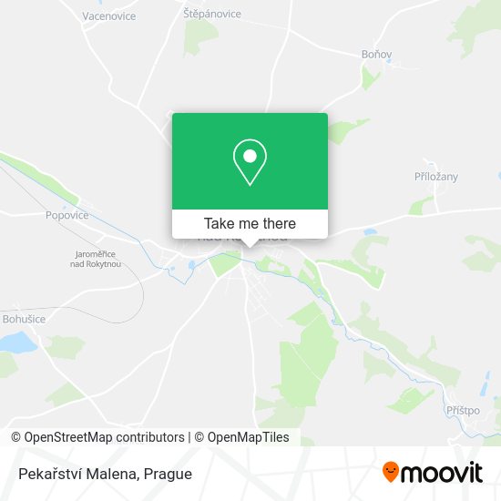 Pekařství Malena map