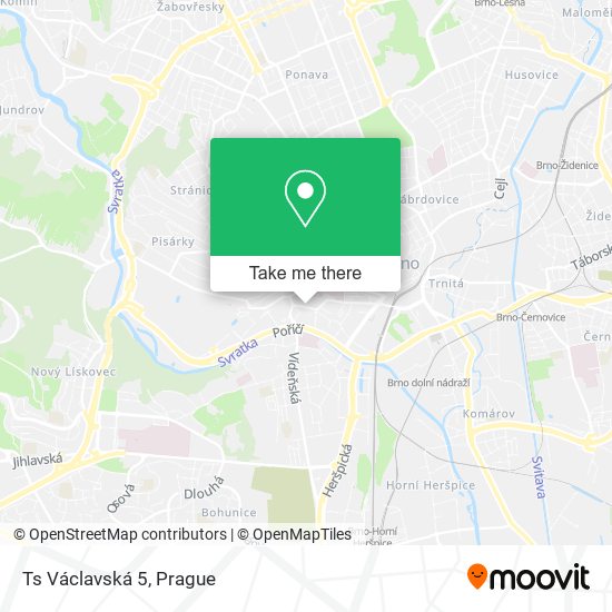 Ts Václavská 5 map
