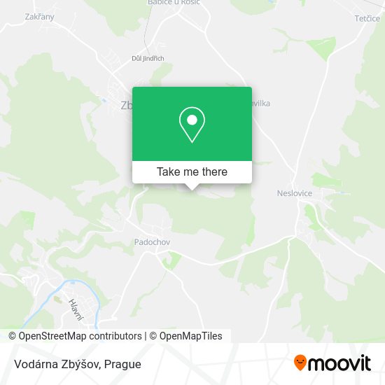 Карта Vodárna Zbýšov