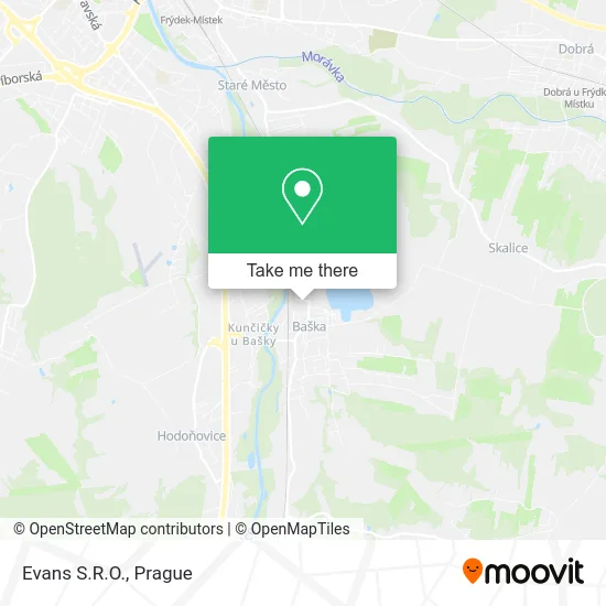 Карта Evans S.R.O.