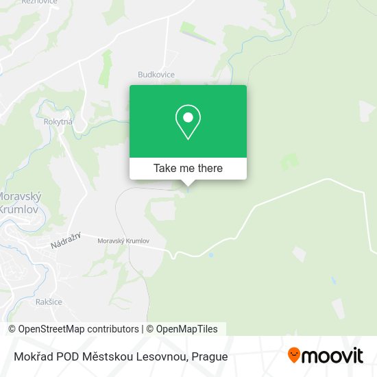 Mokřad POD Městskou Lesovnou map