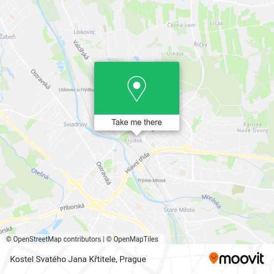 Kostel Svatého Jana Křtitele map