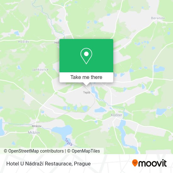 Hotel U Nádraží Restaurace map