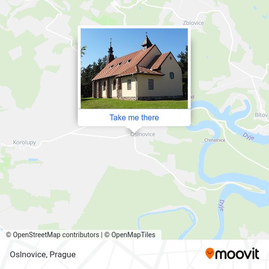 Карта Oslnovice