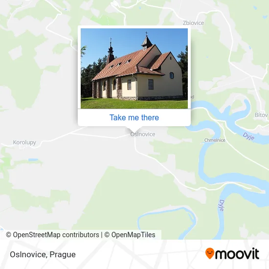 Карта Oslnovice