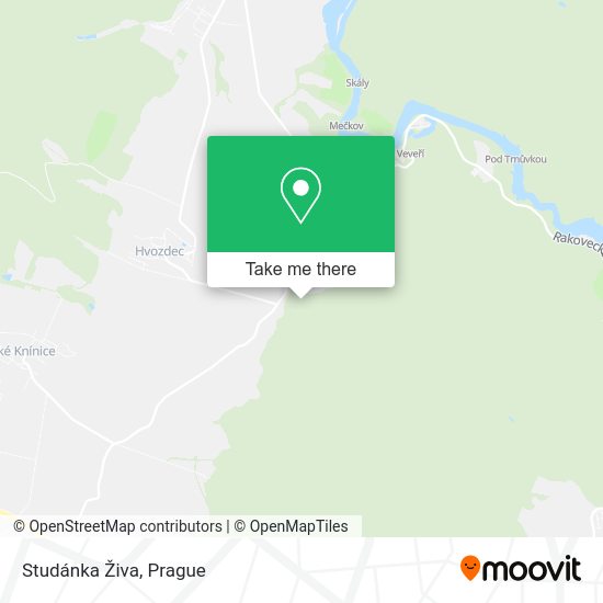 Studánka Živa map