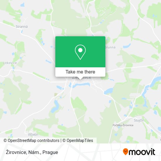 Карта Žirovnice, Nám.