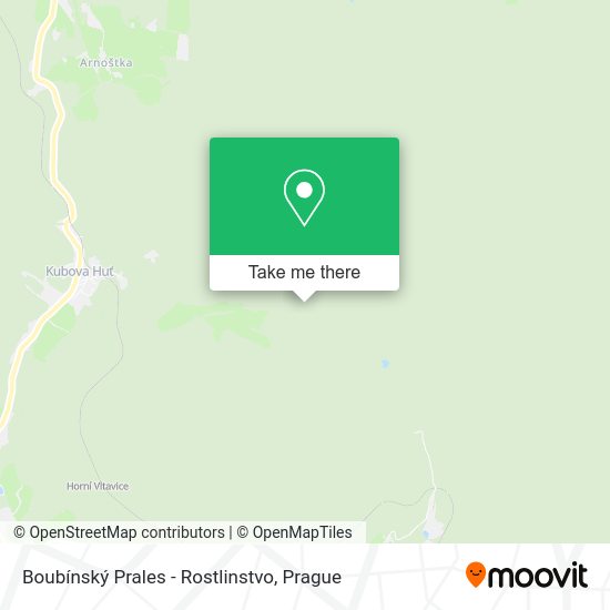 Boubínský Prales - Rostlinstvo map