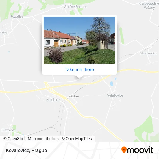 Карта Kovalovice